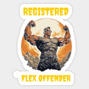 Registered flex offender Sticker